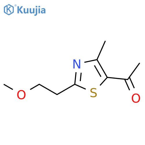 1-2-(2-methoxyethyl)-4-methyl-1,3-thiazol-5-ylethan-1-one structure