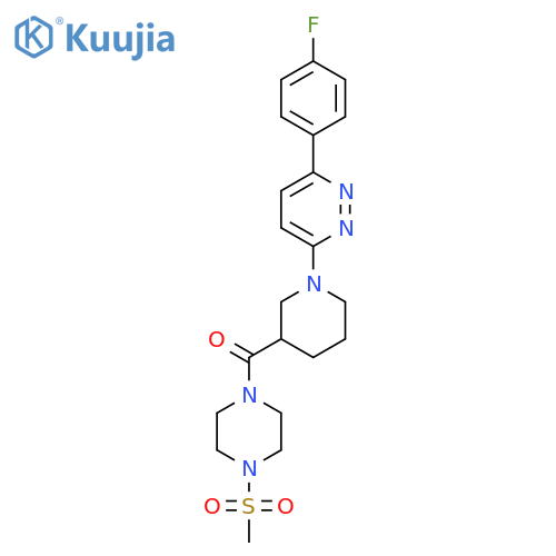 3-(4-fluorophenyl)-6-[3-(4-methanesulfonylpiperazine-1-carbonyl)piperidin-1-yl]pyridazine structure