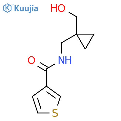 N-{1-(hydroxymethyl)cyclopropylmethyl}thiophene-3-carboxamide structure