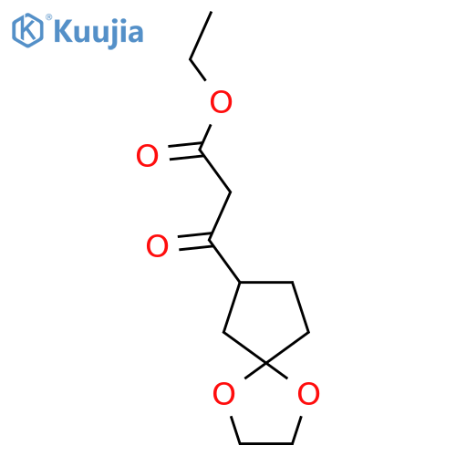 Ethyl β-Oxo-1,4-dioxaspiro4.4nonane-7-propanoate structure