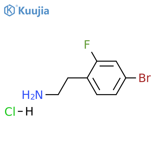 2-(4-Bromo-2-fluorophenyl)ethanamine Hydrochloride structure