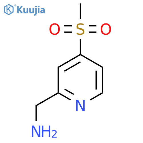 (4-(Methylsulfonyl)pyridin-2-yl)methanamine structure