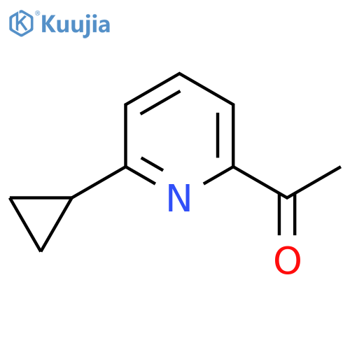 1-(6-cyclopropylpyridin-2-yl)ethanone structure