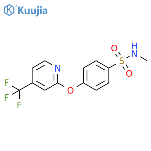 N-Methyl-4-{[4-(trifluoromethyl)pyridin-2-yl]oxy}benzenesulphonamide structure