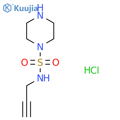N-prop-2-ynylpiperazine-1-sulfonamide;hydrochloride structure