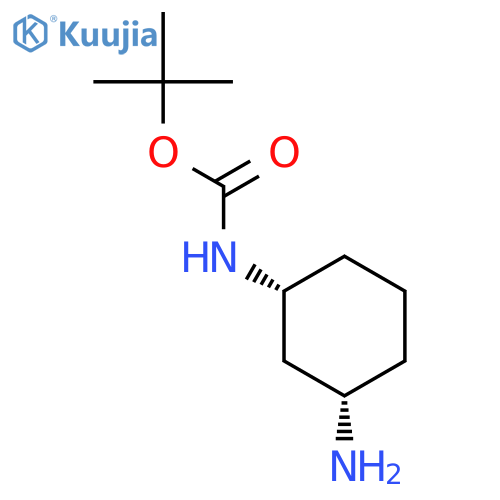tert-butyl N-[(1R,3S)-3-aminocyclohexyl]carbamate structure