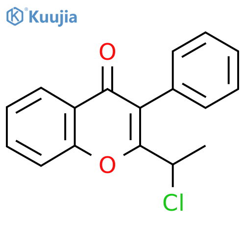 2-(1-Chloroethyl)-3-phenyl-4H-chromen-4-one structure