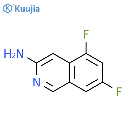 5,7-difluoroisoquinolin-3-amine structure