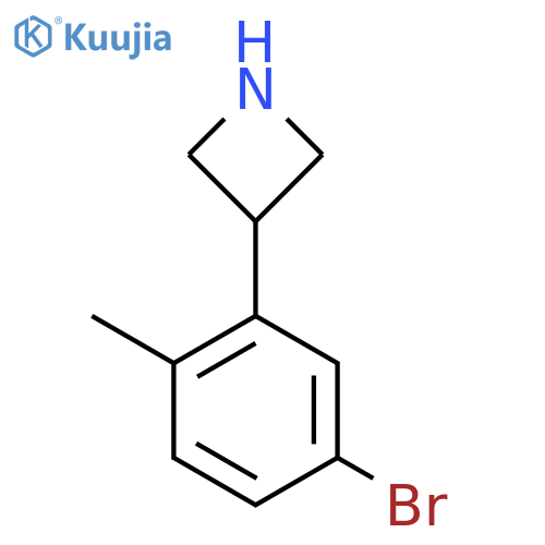 3-(5-bromo-2-methylphenyl)azetidine structure