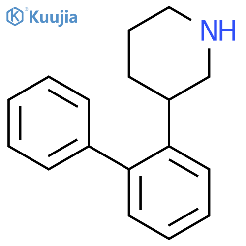 3-(2-phenylphenyl)piperidine structure