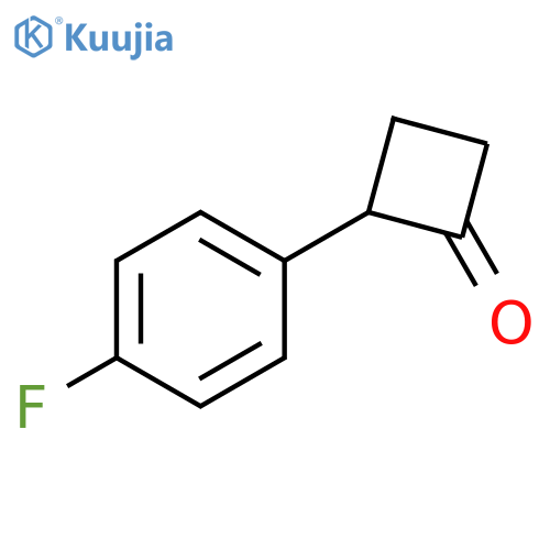 2-(4-Fluorophenyl)cyclobutan-1-one structure