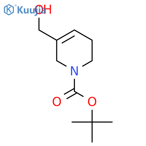 1-Tert-butoxycarbonyl-1,2,5,6-tetrahydropyridine-3-methanol structure