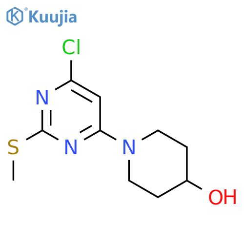 1-(6-chloro-2-methylsulfanylpyrimidin-4-yl)piperidin-4-ol structure