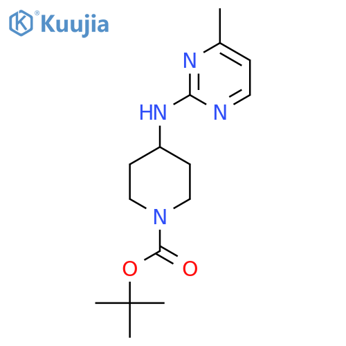 4-(4-Methyl-pyrimidin-2-ylamino)-piperidine-1-carboxylic acid tert-butyl ester structure