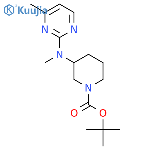 Tert-Butyl 3-(methyl(4-methylpyrimidin-2-yl)amino)piperidine-1-carboxylate structure