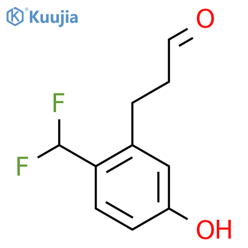 3-(2'-(Difluoromethyl)-5'-hydroxyphenyl)propionaldehyde structure