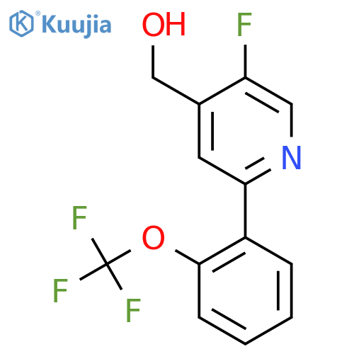 5-Fluoro-2-(2-(trifluoromethoxy)phenyl)pyridine-4-methanol structure