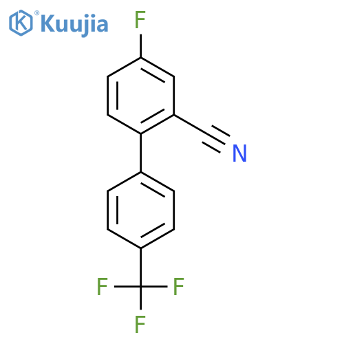 4-Fluoro-4'-(trifluoromethyl)biphenyl-2-carbonitrile structure