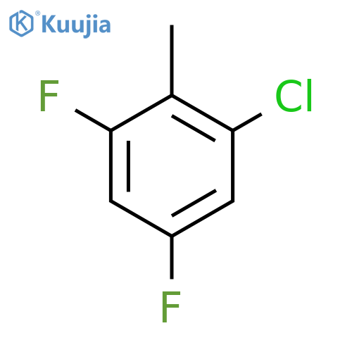 2-Chloro-4,6-difluorotoluene structure