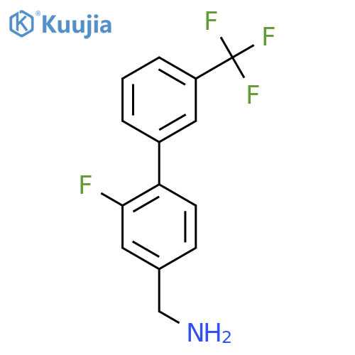 C-(2-Fluoro-3'-(trifluoromethyl)biphenyl-4-yl)-methylamine structure