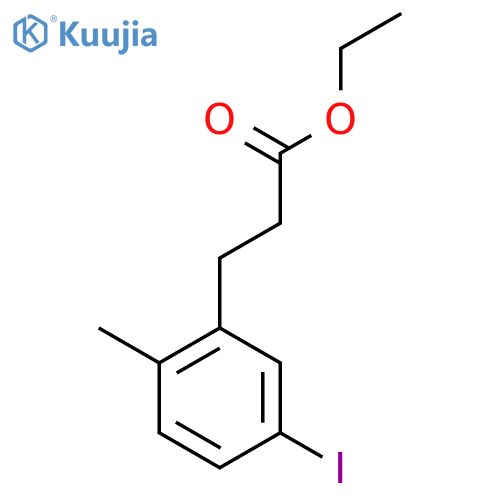 Ethyl 3-(5'-iodo-2'-methylphenyl)propionate structure