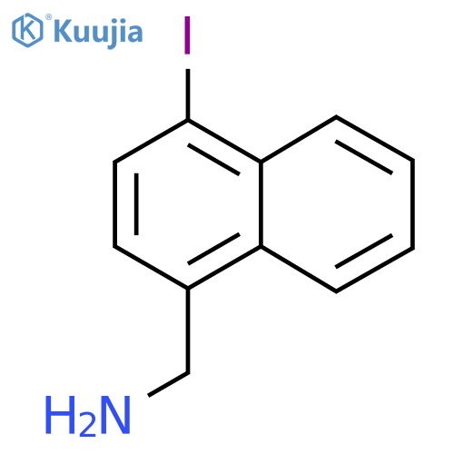 1-(Aminomethyl)-4-iodonaphthalene structure