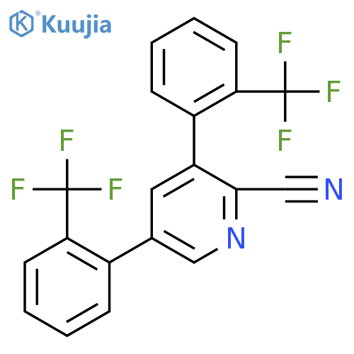 3,5-Bis(2-(trifluoromethyl)phenyl)picolinonitrile structure