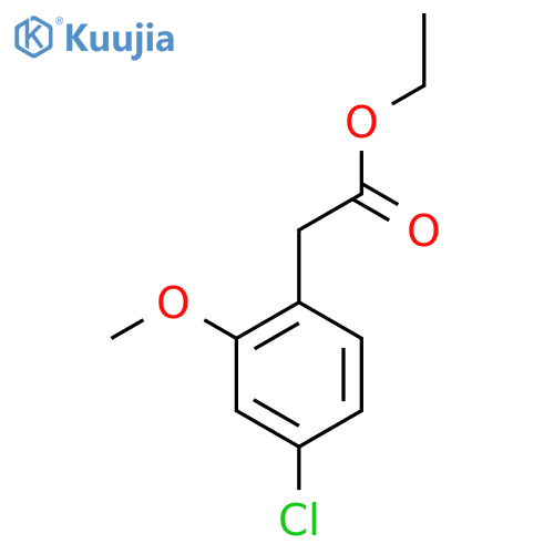 Ethyl 4-chloro-2-methoxyphenylacetate structure
