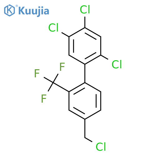 4'-Chloromethyl-2,4,5-trichloro-2'-(trifluoromethyl)biphenyl structure