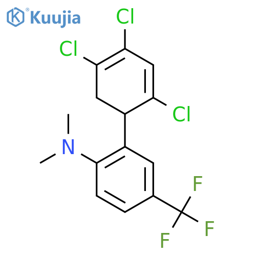 Dimethyl-[2-(2,4,5-trichloro-cyclohexa-2,4-dienyl)-4-(trifluoromethyl)phenyl]-amine structure