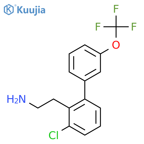 3-Chloro-3'-(trifluoromethoxy)biphenyl-2-ethylamine structure