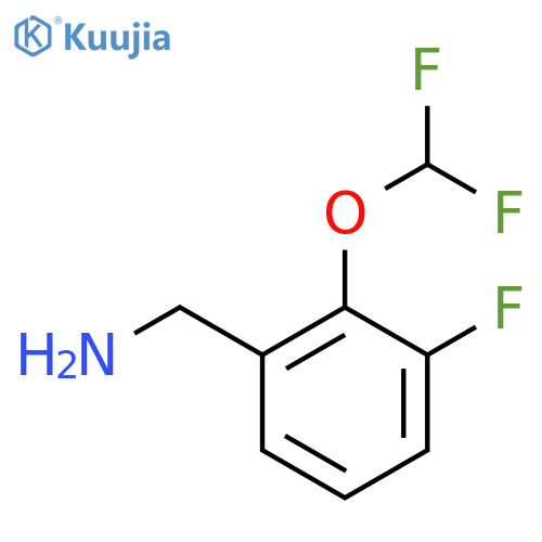 2-(difluoromethoxy)-3-fluorophenylmethanamine structure