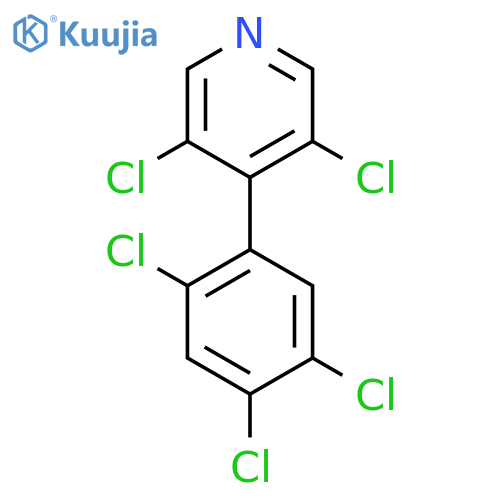3,5-Dichloro-4-(2,4,5-trichlorophenyl)pyridine structure