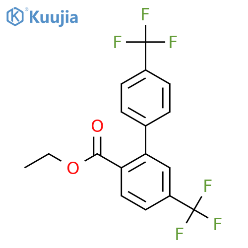 5,4'-Bis(trifluoromethyl)biphenyl-2-carboxylic acid ethyl ester structure