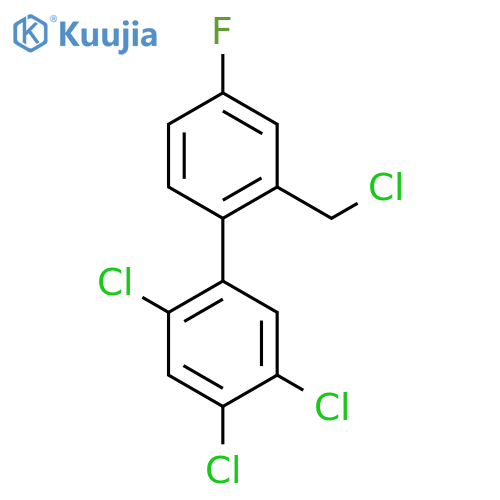 2'-Chloromethyl-4'-fluoro-2,4,5-trichlorobiphenyl structure
