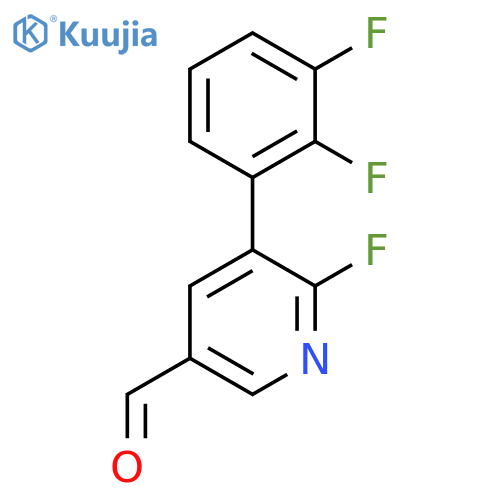 5-(2,3-Difluorophenyl)-6-fluoronicotinaldehyde structure