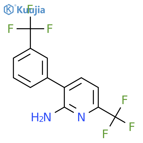 2-Amino-6-(trifluoromethyl)-3-(3-(trifluoromethyl)phenyl)pyridine structure