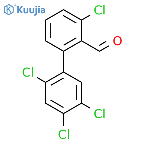 3,2',4',5'-Tetrachlorobiphenyl-2-carboxaldehyde structure