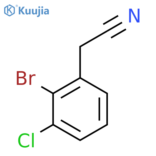 2-Bromo-3-chlorophenylacetonitrile structure