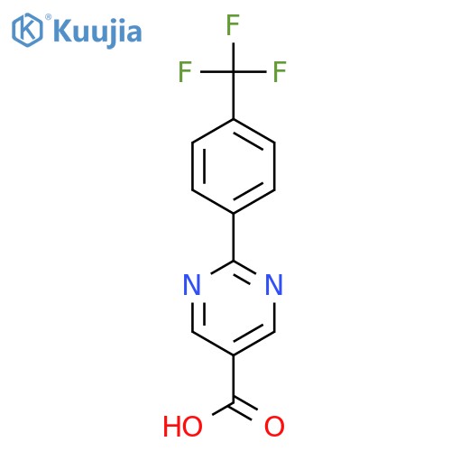 2-(4-(Trifluoromethyl)phenyl)pyrimidine-5-carboxylic acid structure