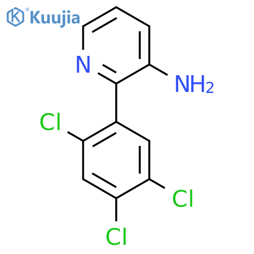 3-Amino-2-(2,4,5-trichlorophenyl)pyridine structure