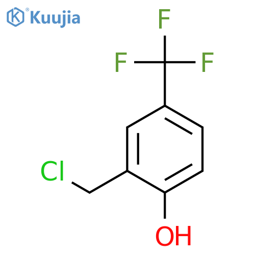 2-Hydroxy-5-(trifluoromethyl)benzyl chloride structure