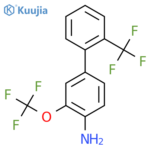 4-Amino-3-(trifluoromethoxy)-2'-(trifluoromethyl)biphenyl structure