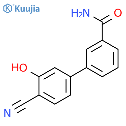 5-(3-Aminocarbonylphenyl)-2-cyanophenol structure