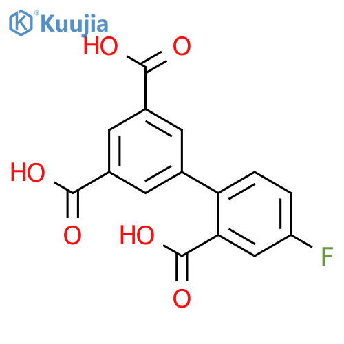 2-(3,5-Dicarboxyphenyl)-5-fluorobenzoic acid structure