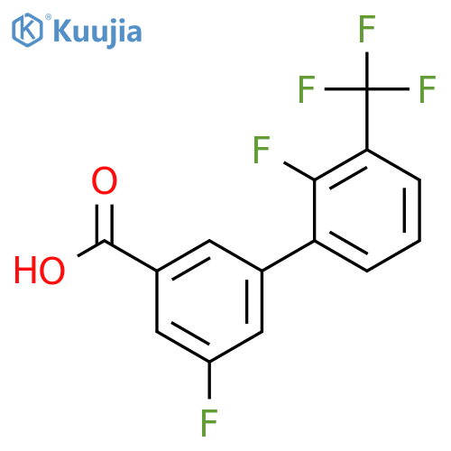 5-Fluoro-3-(2-fluoro-3-trifluoromethylphenyl)benzoic acid structure