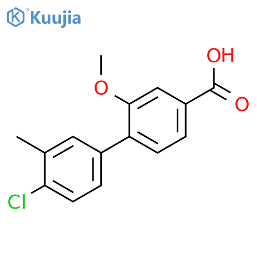 4-(4-Chloro-3-methylphenyl)-3-methoxybenzoic acid structure