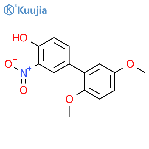 4-(2,5-Dimethoxyphenyl)-2-nitrophenol structure