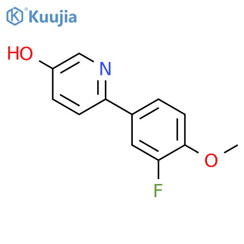 6-(3-Fluoro-4-methoxyphenyl)pyridin-3-ol structure