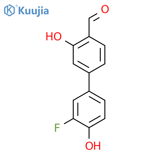 5-(3-Fluoro-4-hydroxyphenyl)-2-formylphenol structure